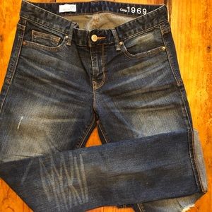 GAP 1969 distressed straight leg